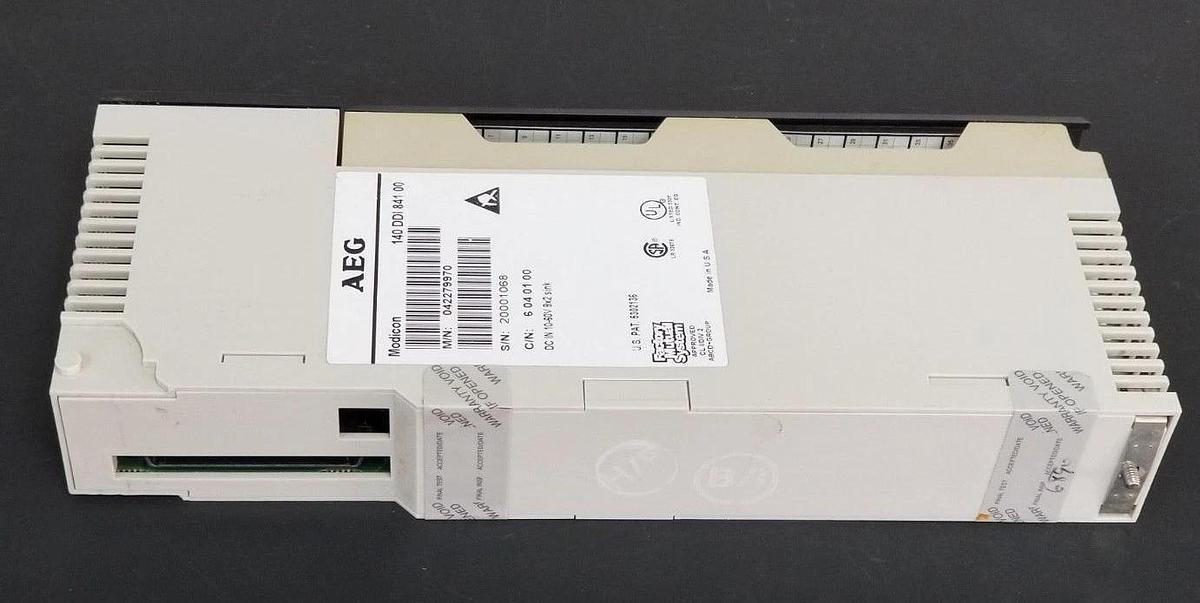 Used AEG / MODICON 140 DDI 841 00 INPUT MODULE 042279970 C/N: 6 04 01 00 10-60V