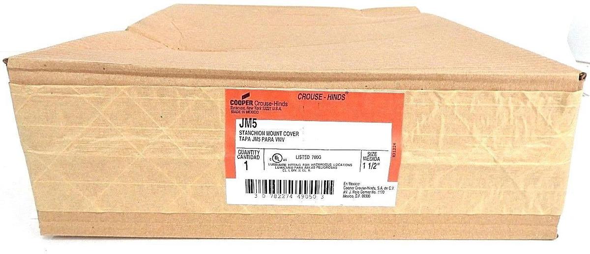 Used NIB COOPER JM5 STANCHION MOUNT COVER 1-1/2" TAPA JM5 PARA VMV