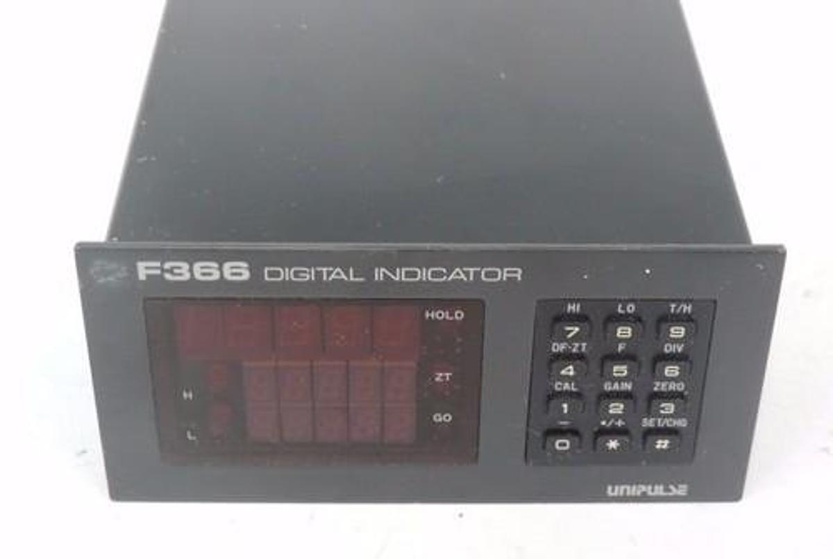 Used UNIPULSE F366 DIGITAL INDICATOR CONTROL 10V 92C032