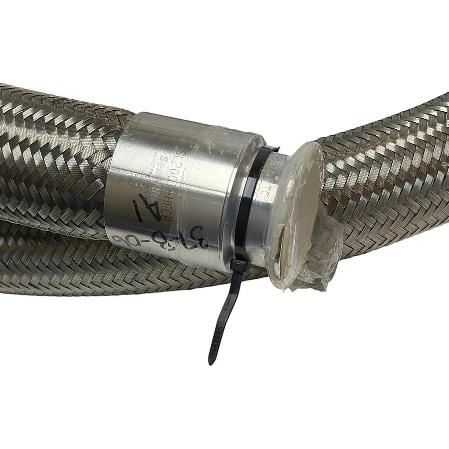 Ace Sanitary SealRite 2" ID x 96" Stainless Steel Braided Sanitary Hose TriClamp