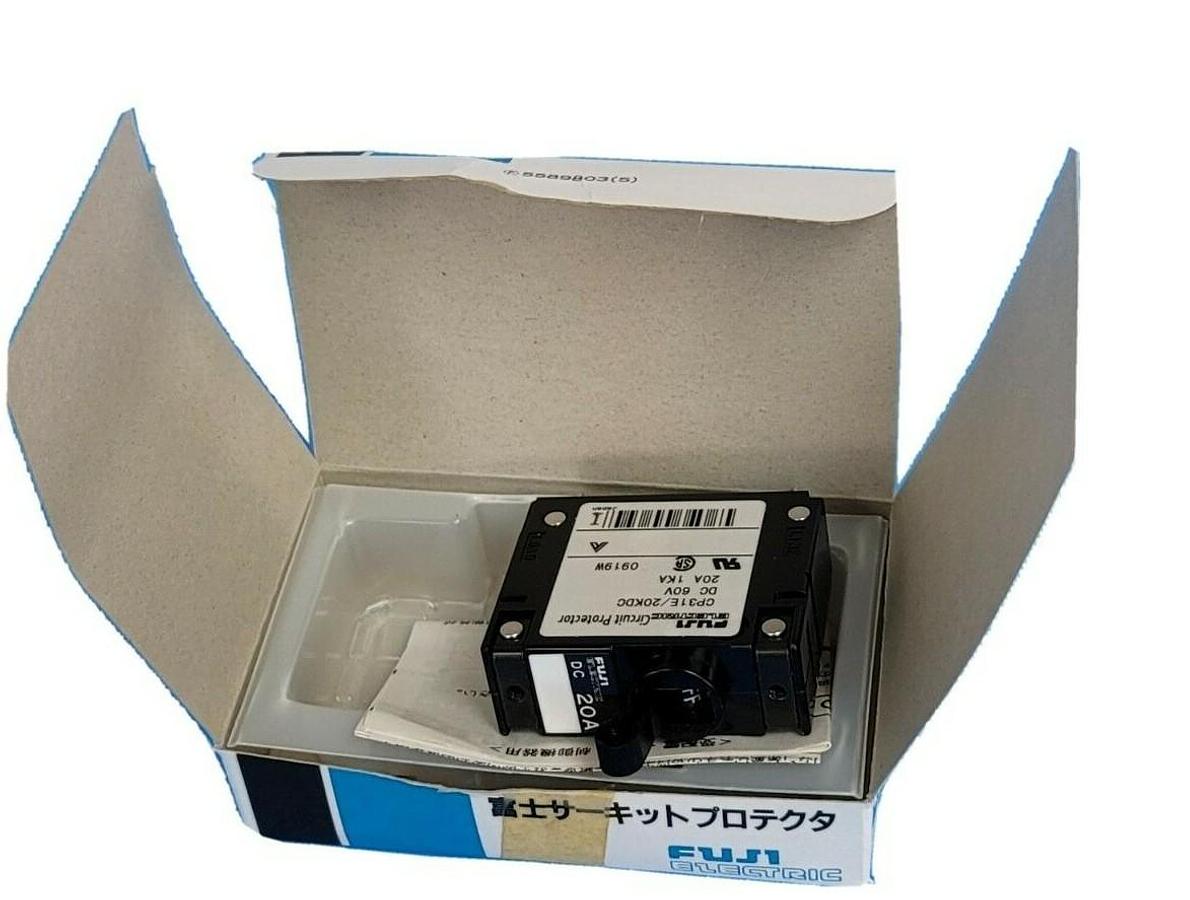 NIB FUJI ELECTRIC CP31E/20KDC CIRCUIT PROTECTOR DC 60V 20A 1KA