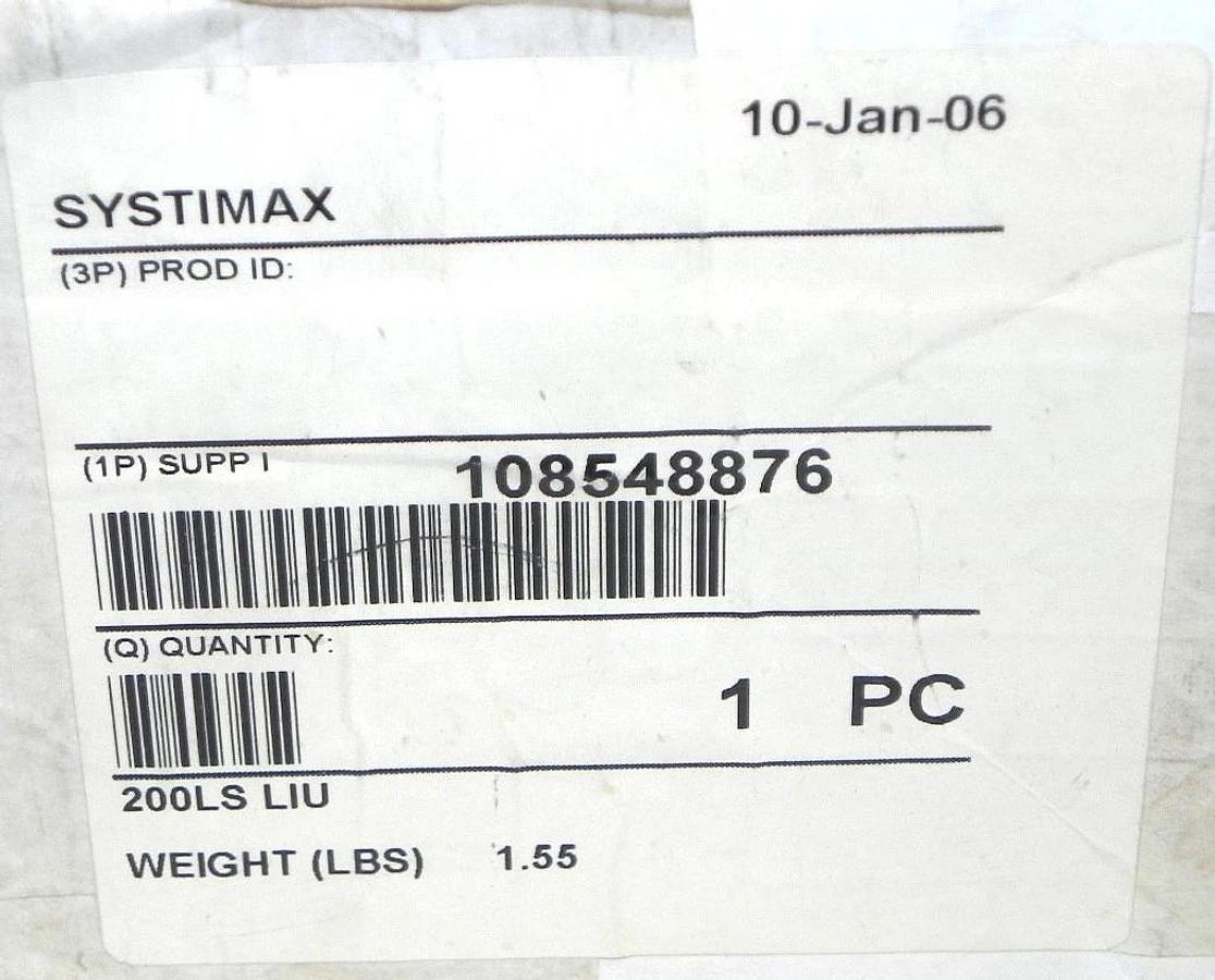 Used NIB SYSTIMAX 200LS LIU INTERCONNECT UNIT BLACK