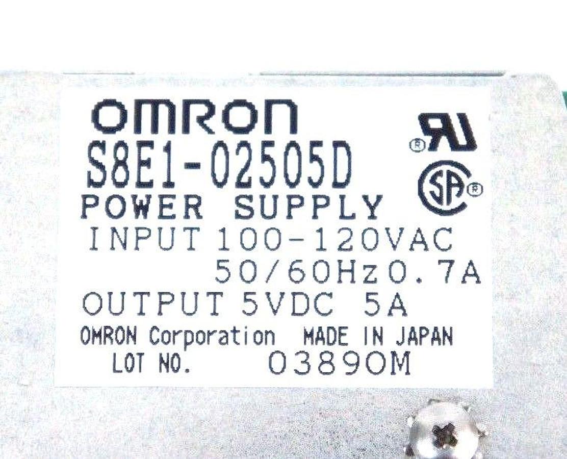Used NIB OMRON S8E1-02505D POWER SUPPLY 100-120VAC, 50/60HZ, 7A, S8E102505D
