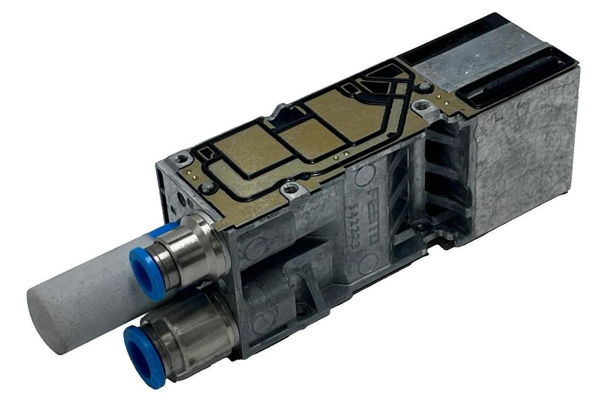 Used Festo MPA Valve Assembly: VMPA-FB-AP-P1 Sub-base & VMPA-FB-EMG-P1 Module