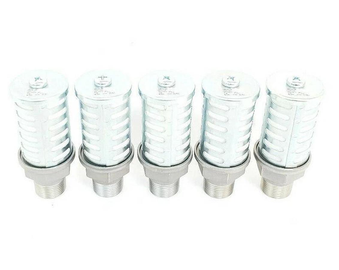 Used LOT OF 5 NEW SMC AN500-06 AN SILENCERS AN 3/4INCH STANDARD (PT)