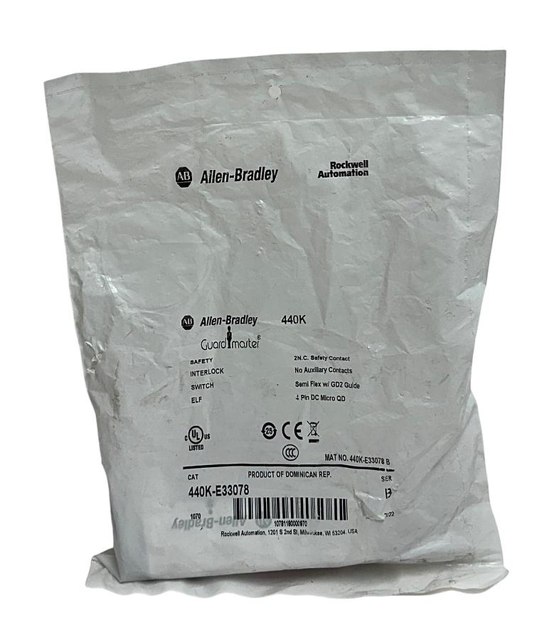 ALLEN BRADLEY 440K-E33078 /B Guardmaster SAFETY INTERLOCK SWITCH 4-PIN GD2 NSFS