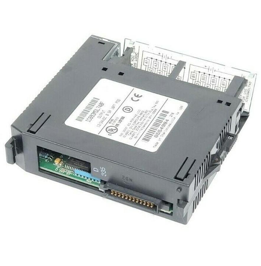 Used GE FANUC IC693MDL740F OUTPUT MODULE 12/24VDC 0.5A 16PT POS