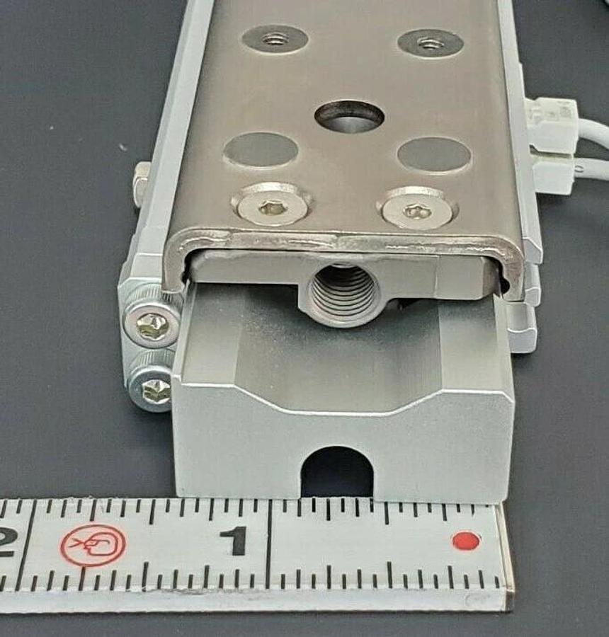 Used NEW SMC MXQ12CL-50Z4-M9BV CYLINDER, SLIDE TABLE WITH AUTO SWITCH MXQ12CL50Z4M9BV