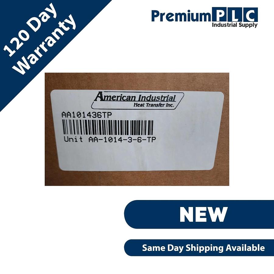 Used NEW AMERICAN INDUSTRIAL AA101436TP / AA-1014-3-6-TP AA SERIES HEAT EXCHANGER