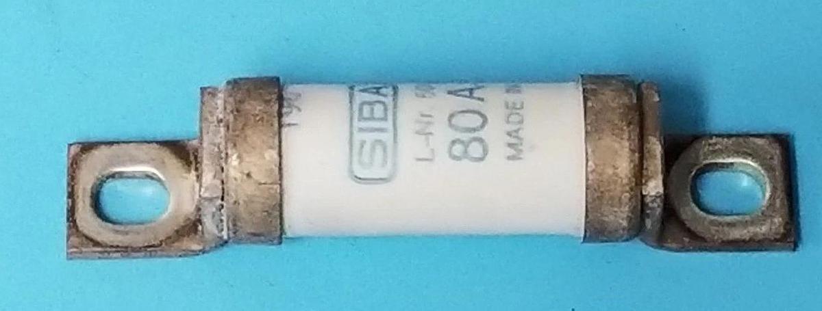 Used SIBA L-NR. 5007306 ULTRA RAPID FUSE 80A 660V