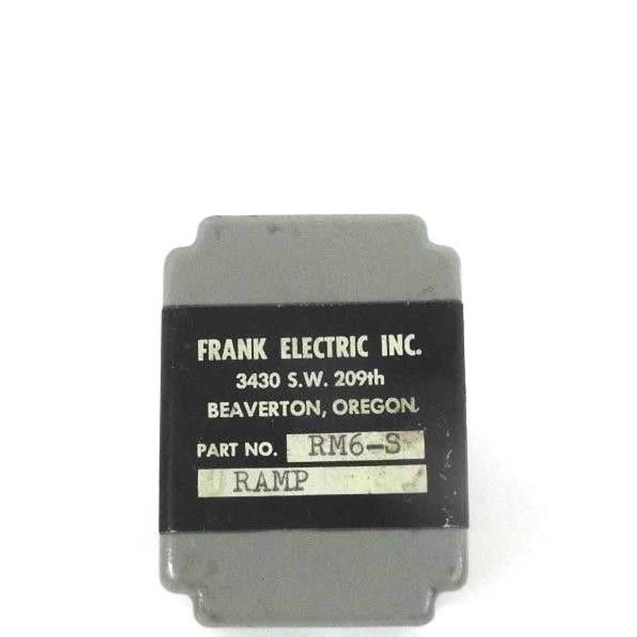Used FRANK ELECTRIC RM6-S RELAY RAMP MODULE RM6S