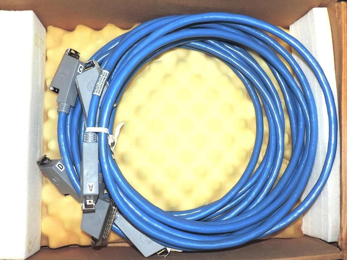 Used NIB ALLEN BRADLEY 1775-CX CHASSIS EXPANSION FOUR PIECE CABLE SET 1775CX