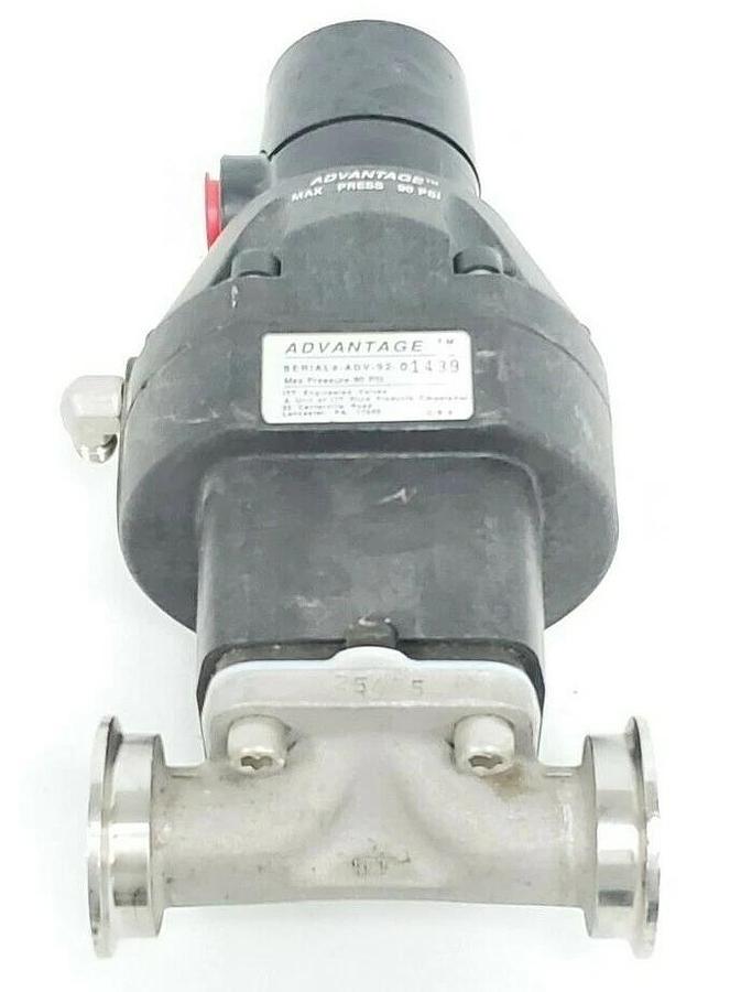 Used ITT ADV-92-01439 ADVANTAGE ACTUATOR 90PSI W/ 1819 1" DIAPHRAGM VALVE 25465 CF3M