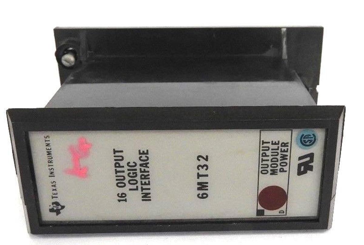 Used LOT OF 2 TEXAS INSTRUMENTS 6MT32 16-OUTPUT LOGIC INTERFACE MODULE POWER