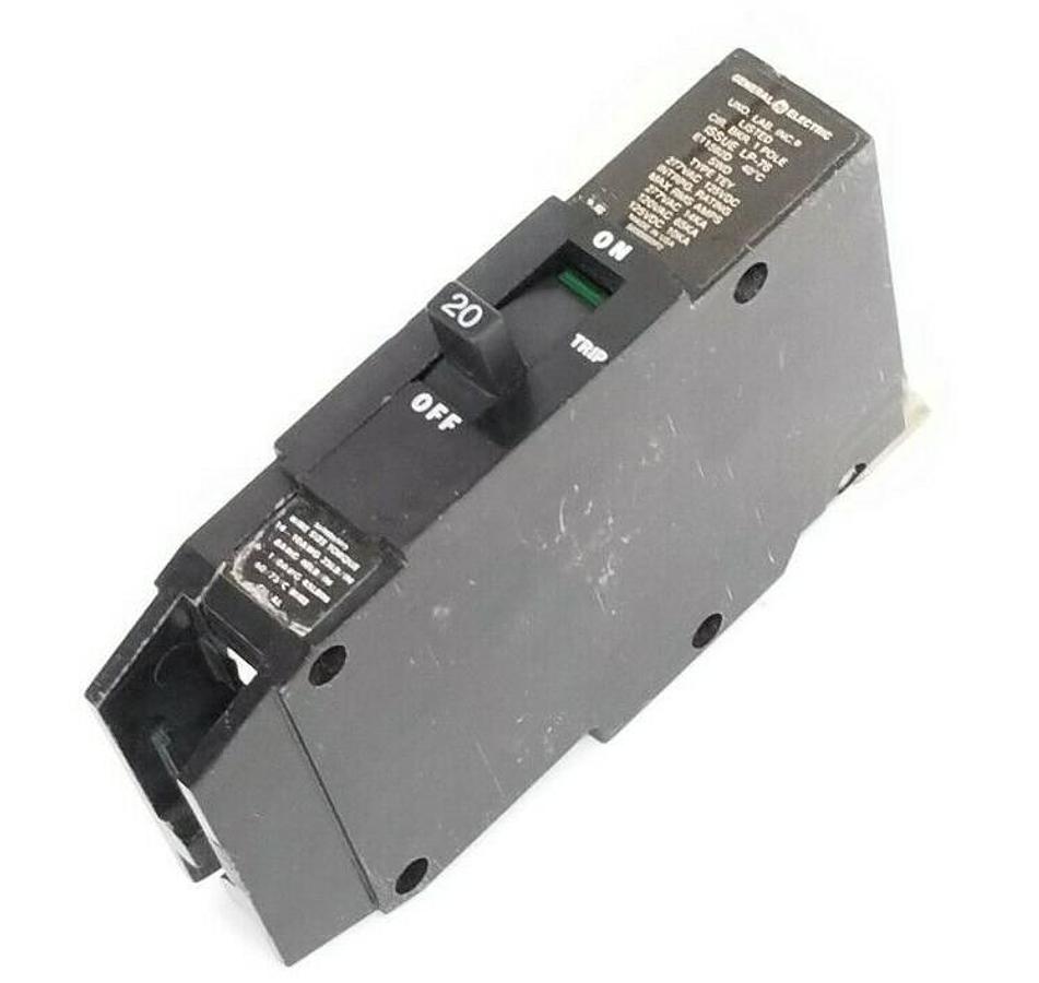 Used GENERAL ELECTRIC LP-76 CIRCUIT BREAKER 1-POLE SWD TYPE: TEY E11592D 277VAC 14KA