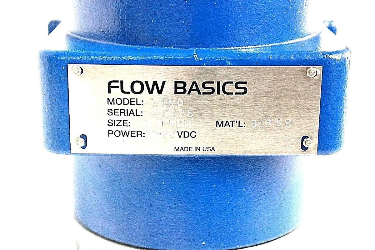 Used NIB FLOW BASICS MODEL 7150 1" FLOW METER 3307.0024