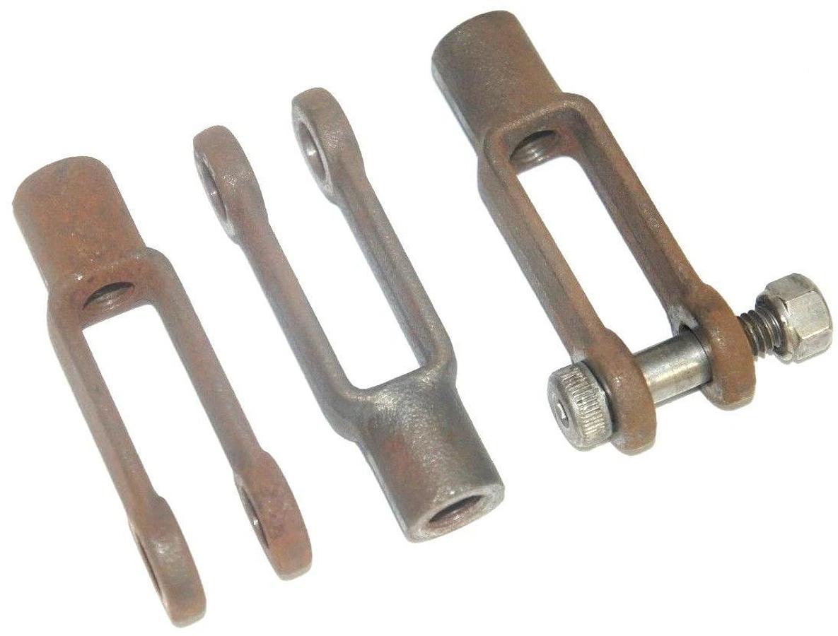 Used LOT OF 3 PARKER L045210000 LONG CLEVISES 1.25" BORE