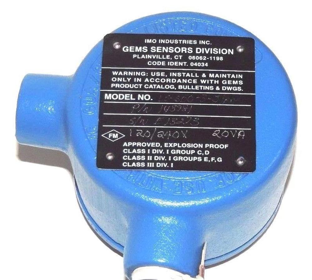 Used GEMS SENSORS LS-800-3-J/BOY 143981 LIQUID LEVEL SENSOR SWITCH LS8003