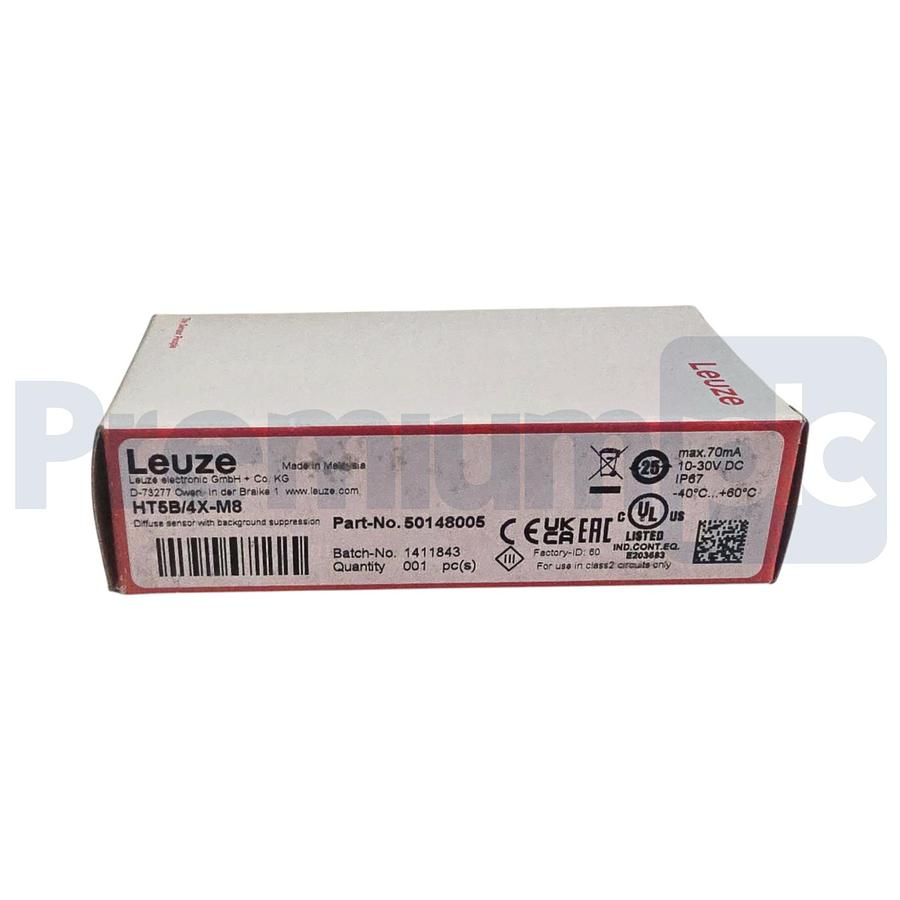 Used Leuze HT5B/4X-M8 | 50148005 Diffuse Sensor w/Background Suppression M8 Conn NSMP