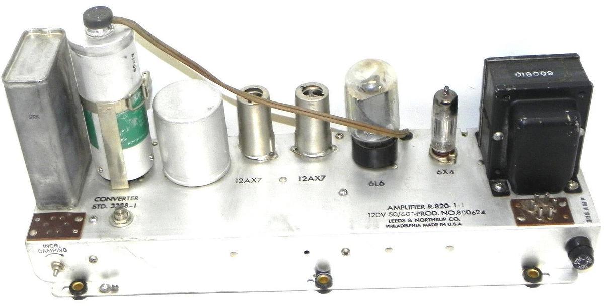 Used LEEDS & NORTHRUP R-820-1-1 AMPLIFIER R-820-1 PROD. NO. 800624 120V 50/60HZ