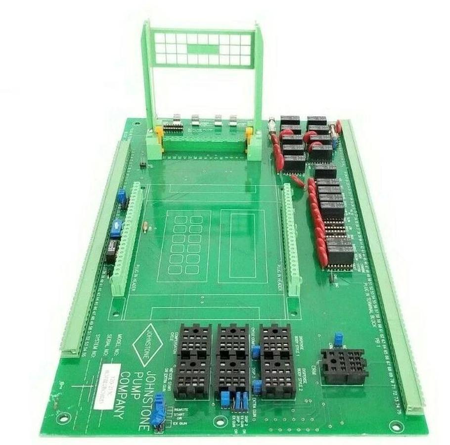Used JOHNSTONE PUMP CO. 120-213C MOTHERBOARD A073B W/ (16) G5V-2 24VDC RELAYS 120213C