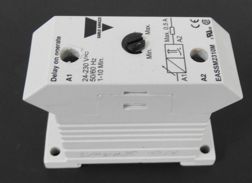 Used CARLO GAVAZZI EASSM2310M MINI E-TIMER DELAY ON AC/DC M