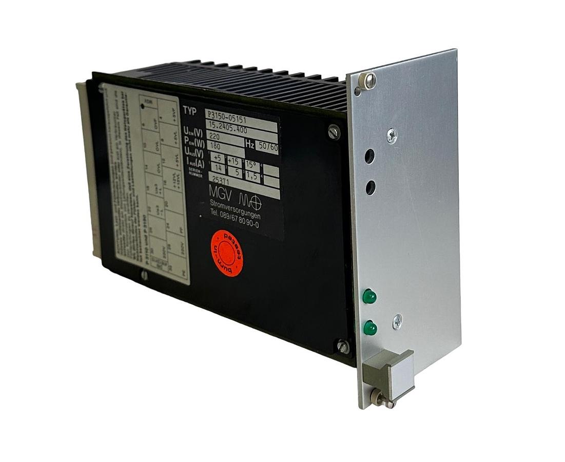 Used NEW MGV MO P3150-05151 / P315005151 POWER SUPPLY 220V 180W 50/60Hz 15.2405.400