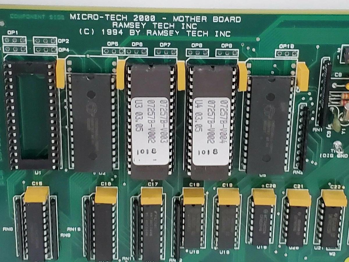 NEW RAMSEY / MICRO-TECH 2000 D07257B-E001 REV. S MOTHERBOARD C072757-E003 REV. G