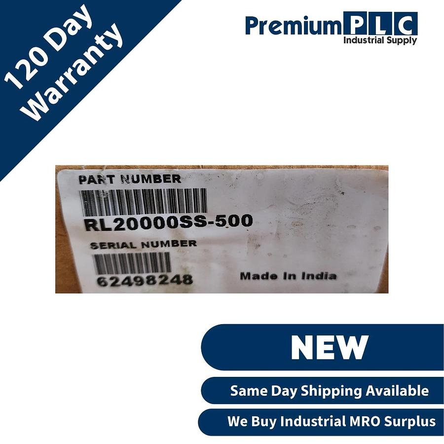 NEW RICE LAKE RL20000SS-500 STAINLESS STEEL S-BEAM LOAD CELL CAP 500LBS PN 46504