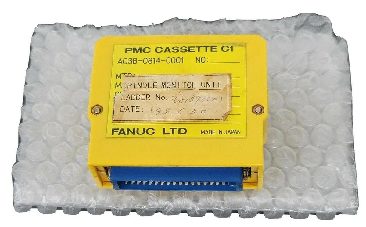 Used FANUC A03B-0814-C001 SPINDLE MONITOR UNIT PMC CASSETTE C1