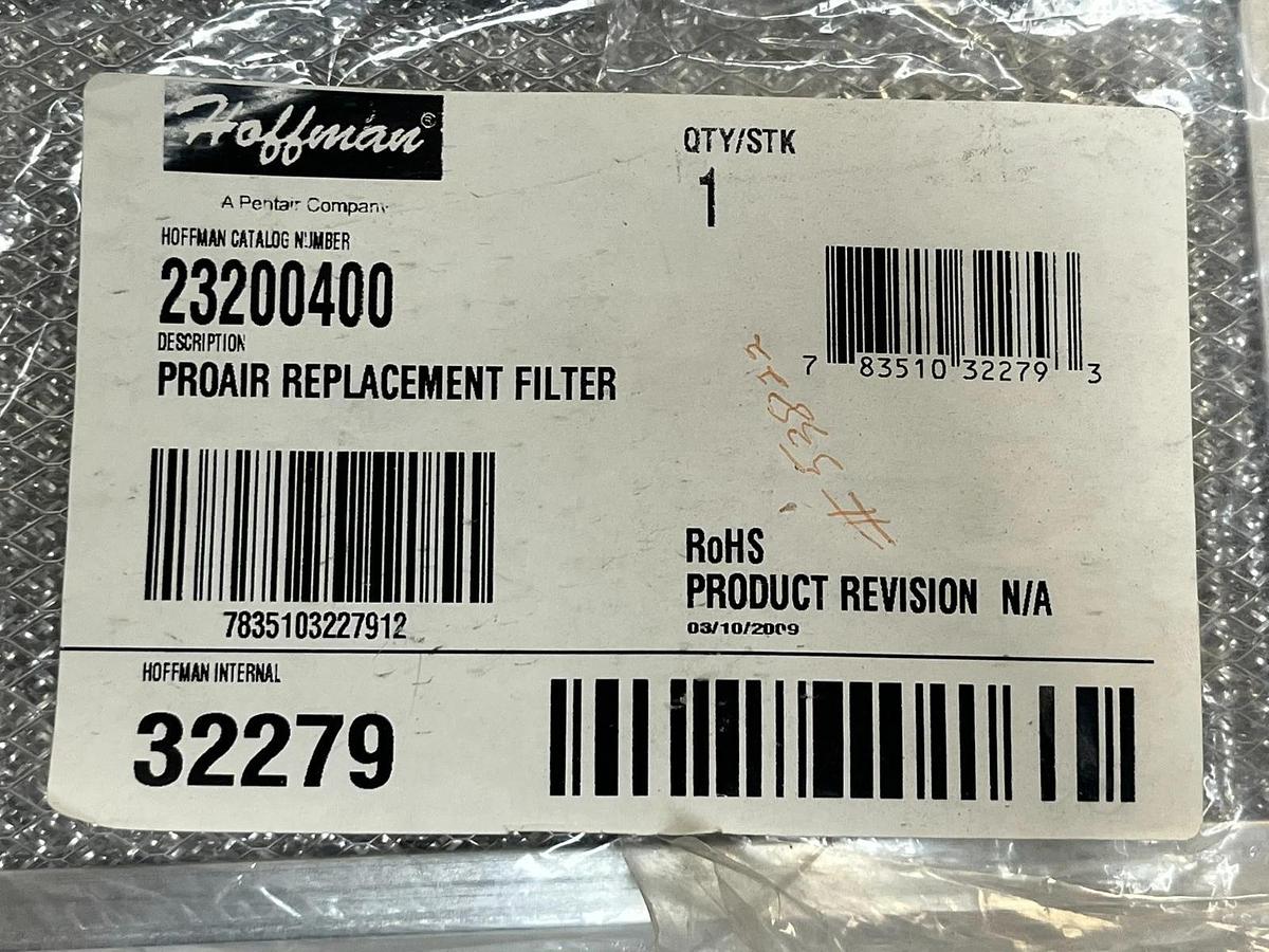 Hoffman ProAir 23200400 Replacement Air Filter Cognex 480-1122Z4 New