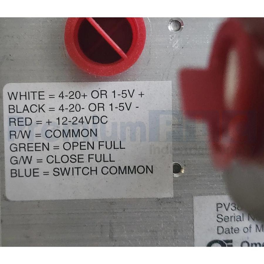 Used NEW OMEGA PV38-SS ELECTRONICALLY CONTROLLED PROPORTIONING VALVE 3/8", 1/2" NPTF