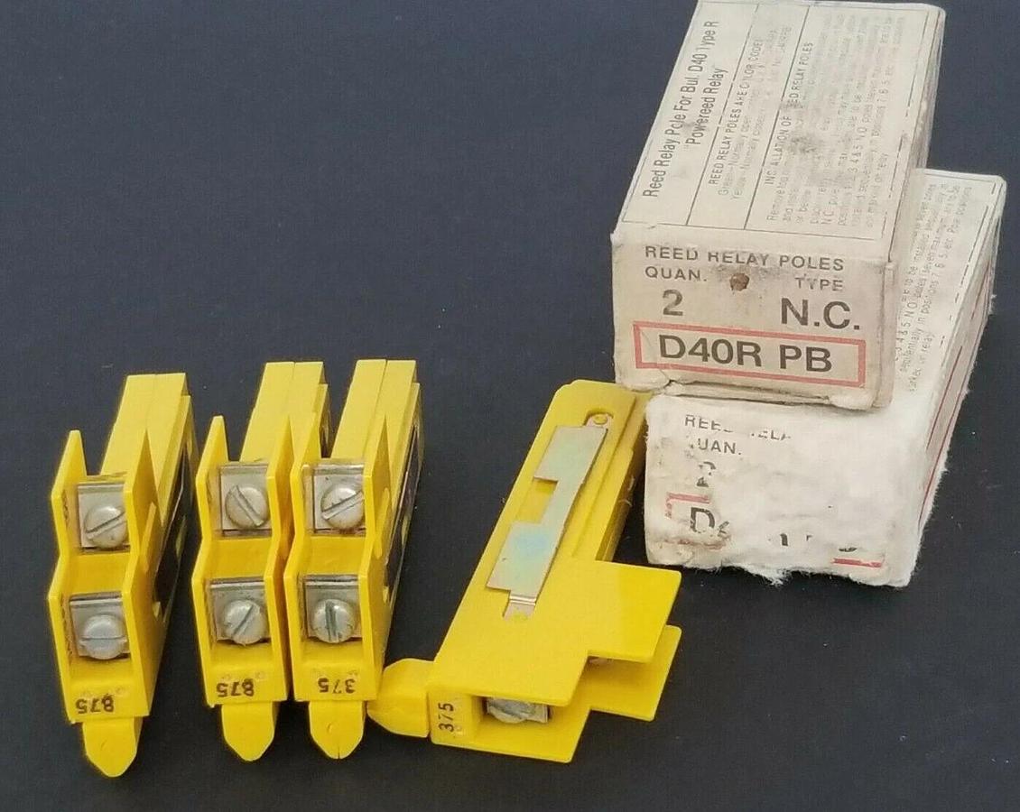Used LOT OF 4 EATON CUTLER HAMMER D40RPB REED RELAYS 1 N.C.