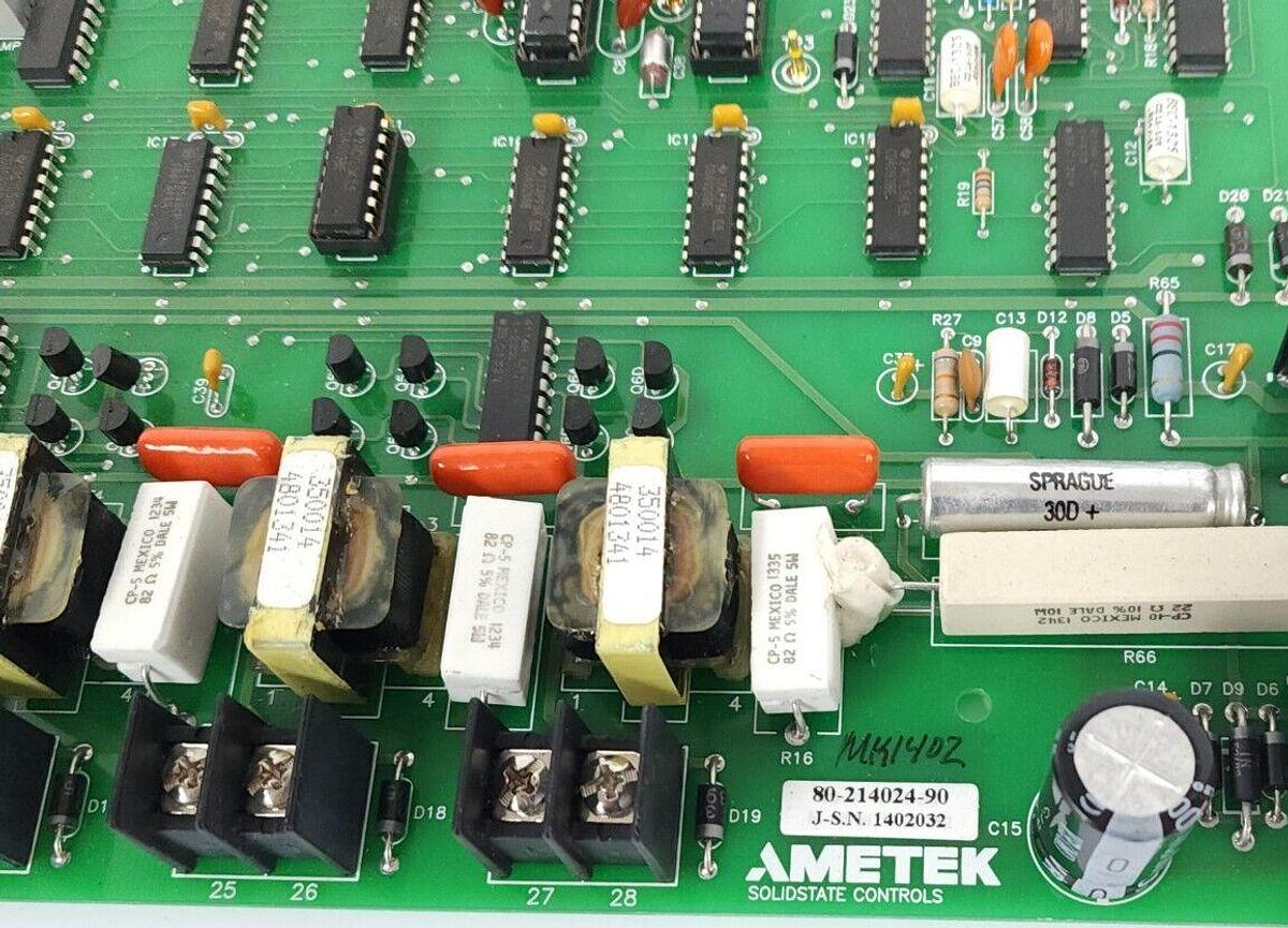 Used NEW AMETEK 80-214024-90 CIRCUIT BOARD 70-411402-90 REV. B 8021402490