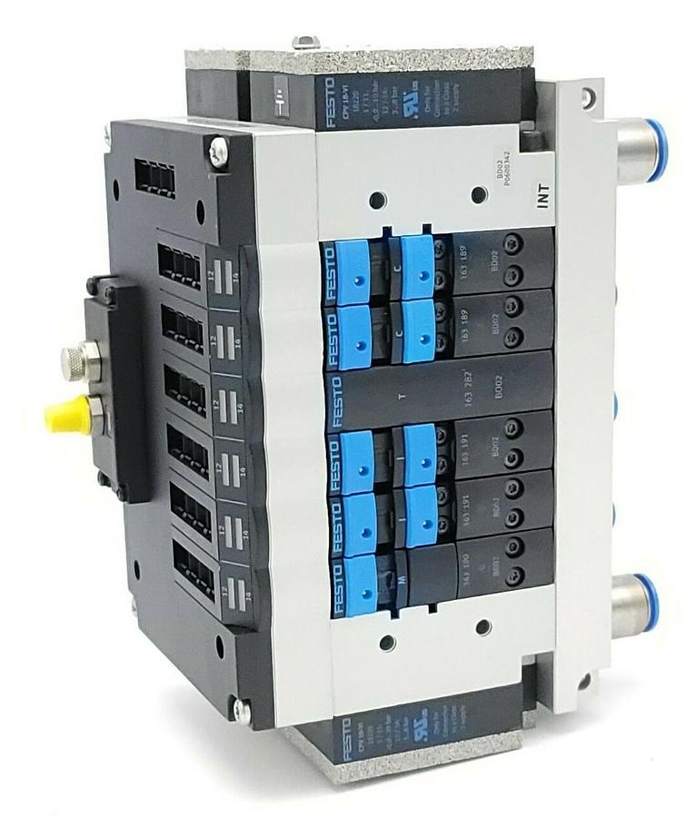 Used NEW FESTO CPV18-VI 10P-18-6B-FB-R-J-MJJTCC+PA VALVE TERMINAL MAT. NR. 18220