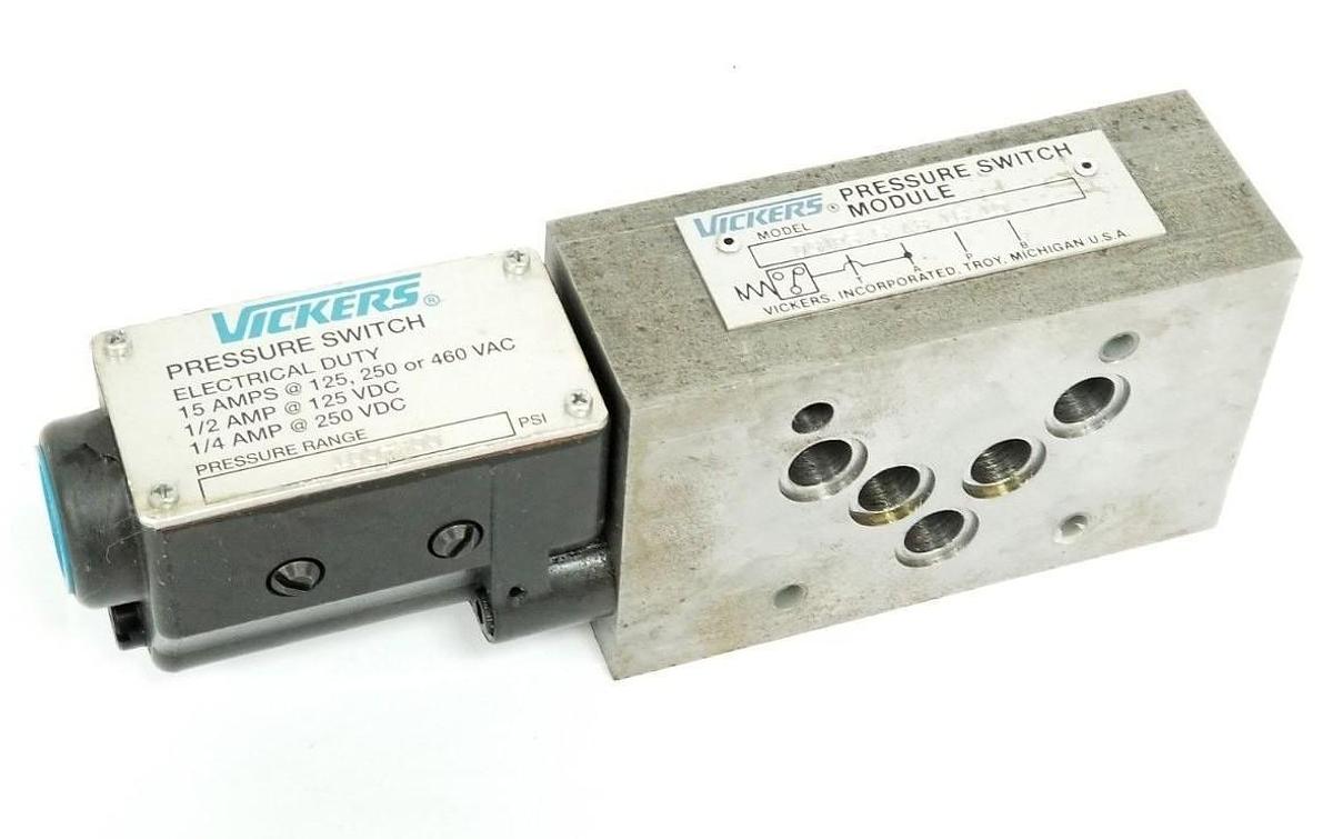 Used VICKERS DGMPS-5-AB-15-10 PRESSURE SWITCH 100-300PSI DGMPS5AB1510