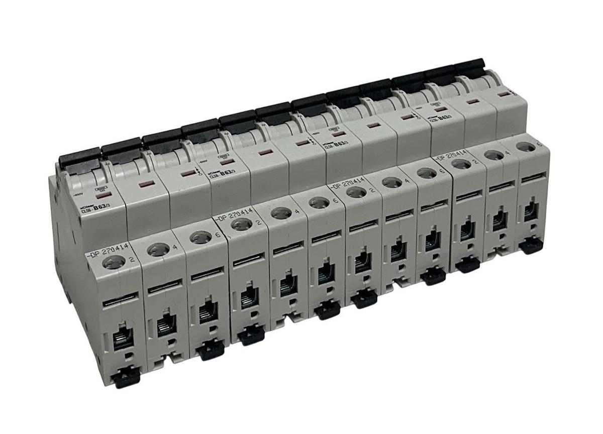 Used 4 EATON CLS6-B63/3-DP / 270414 MOELLER SERIES xCLEAR CIRCUIT BREAKERS 63A USNP