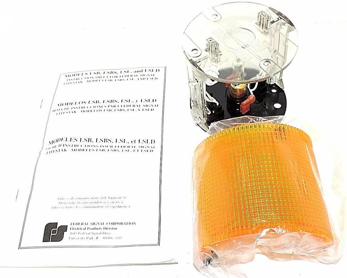 NIB SIGNAL DIVISION LSL-120A SERIES A3 LIGHTSTACK MODULE 120VAC COLOR AMBER