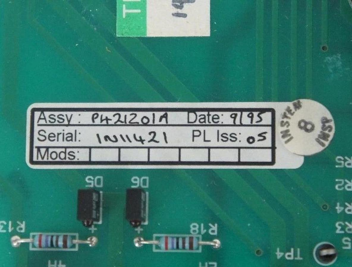 Used FINNIGAN P421201-SS SPECTROMETER CIRCUIT BOARD ASSY NO. P421201A, P421201-L1