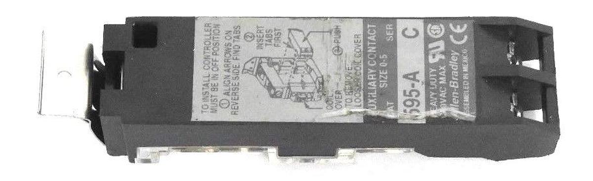 Used ALLEN-BRADLEY 595-A AUXILIARY CONTACT 595A SER. C