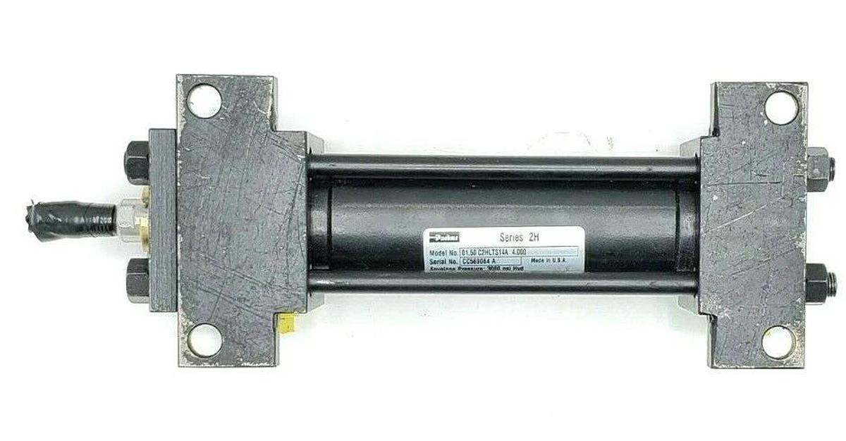 Used PARKER 01.50 C2HLTS14A 4.000 SERIES 2H PNEUMATIC CYLINDER 3000PSI 1.5" X 4"