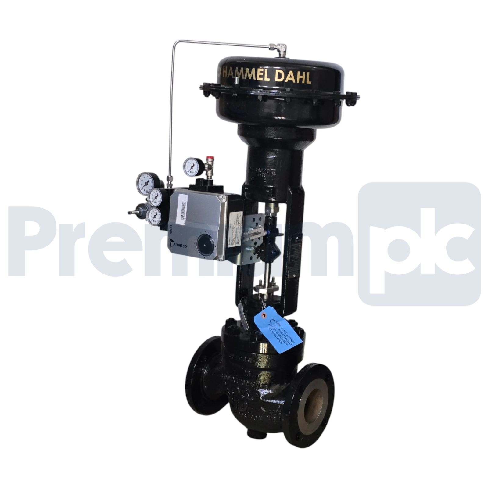 Used KOSO Hammel Dahl G110 3" Valve #150 DBE1FA Actuator, Metso NP724A Positioner NEW