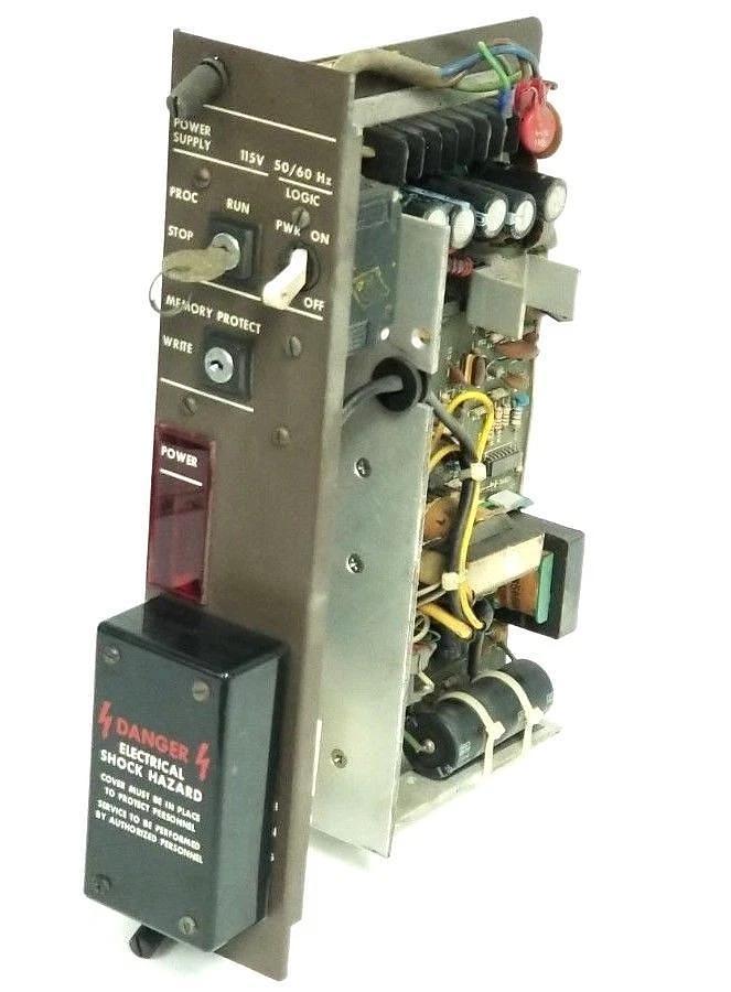 Used GENERAL ELECTRIC IC600PM506A CPU POWER SUPPLY W/ KEY 115VAC IC600PM506