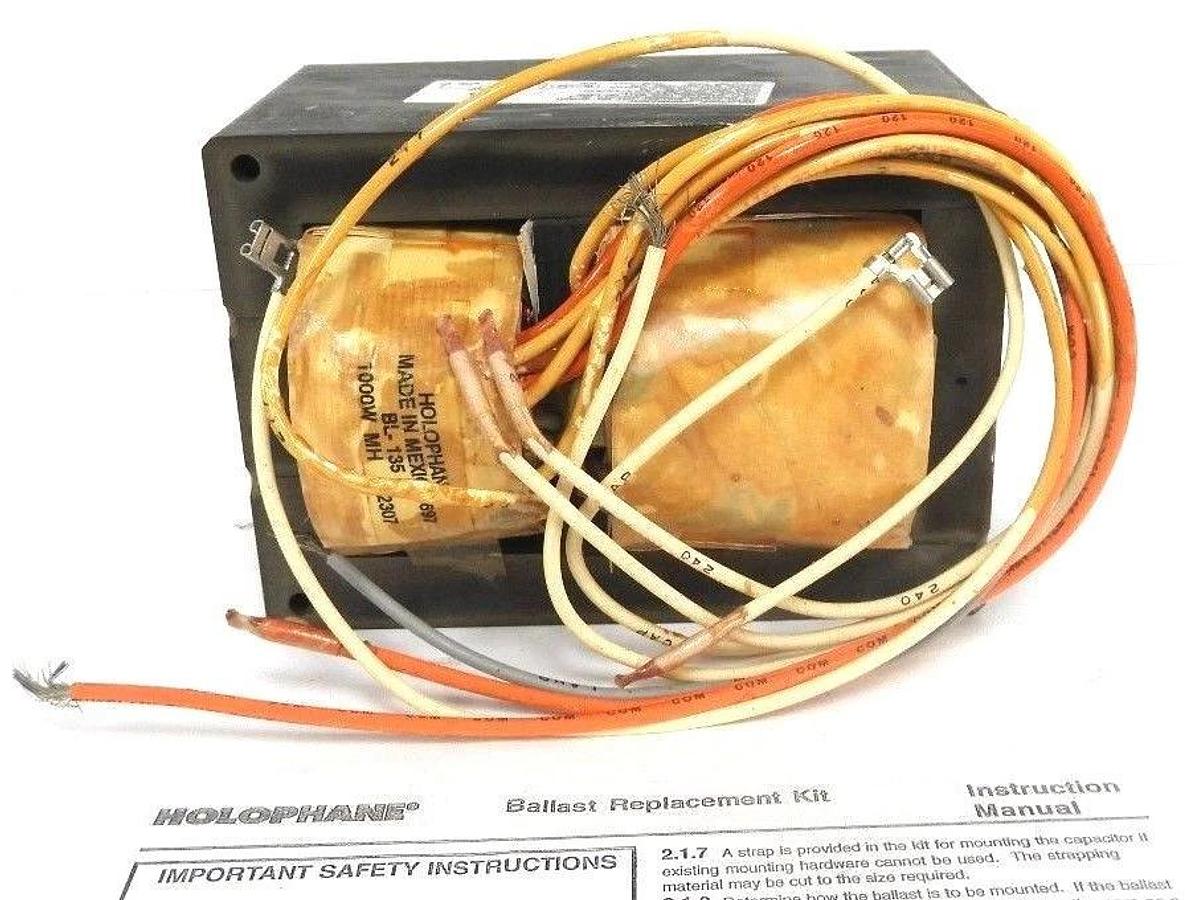 Used NIB HOLOPHANE RBKC10MHMTB BALLAST REPAIR KIT, 120/208/240/277V, GDZ0G1, 3899-RFM