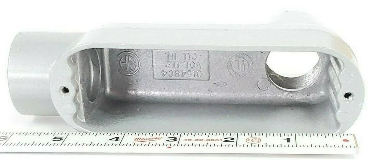 BOX OF 3 NEW KILLARK OLB-3, O SERIES TYPE LB CONDUIT BODIES ALUMINUM 1IN