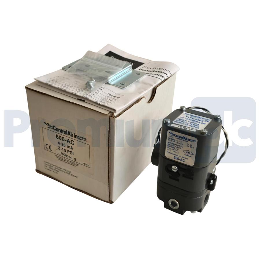 Used ControlAir 500-AC TYPE 500X I/P TRANSDUCER 4-20mA 3-15PSIG OUT/IN 18-100PSIG NEW