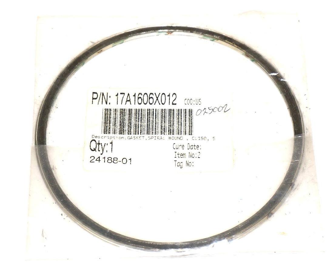 Used NEW GASKET, SPIRAL WOUND, P/N: 17A1606X012, CL150, 5