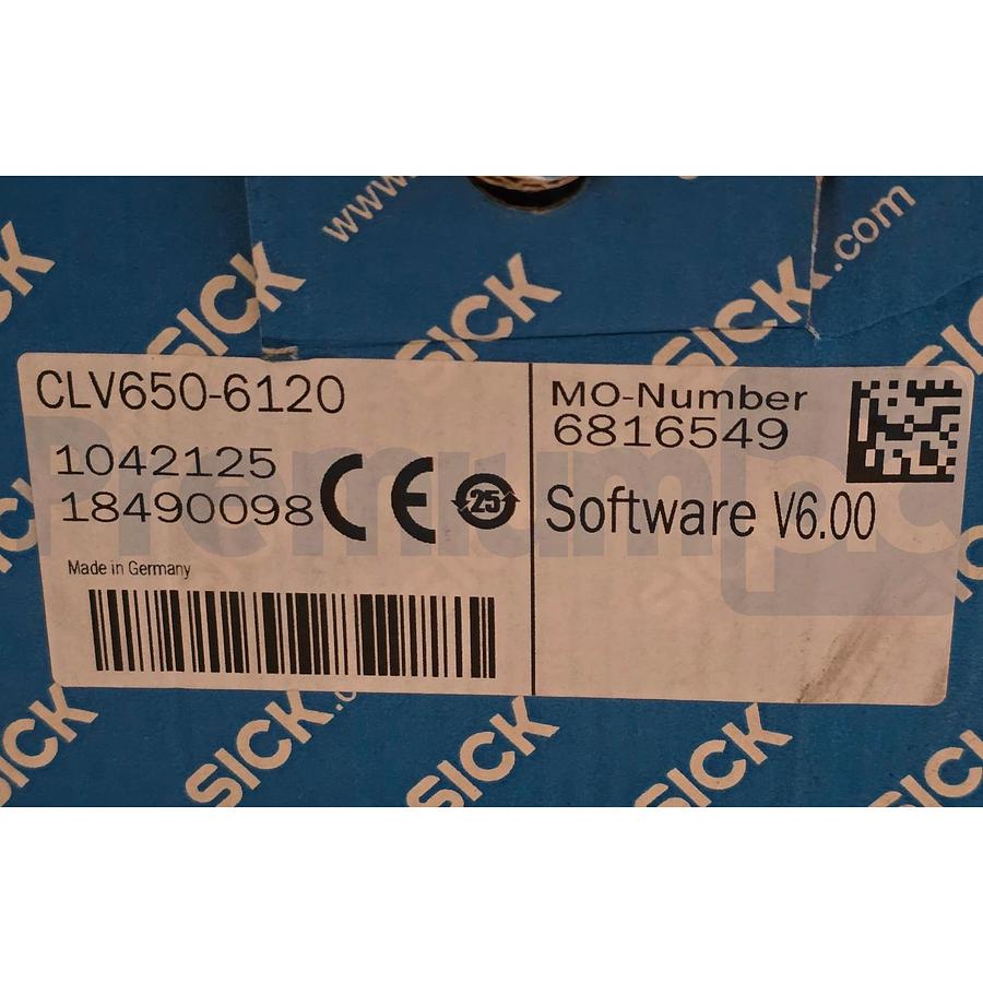 Used SICK CLV650-6120 | 1042125 Fixed Mount Barcode Scanner Auto-Focus Ethernet NSMP