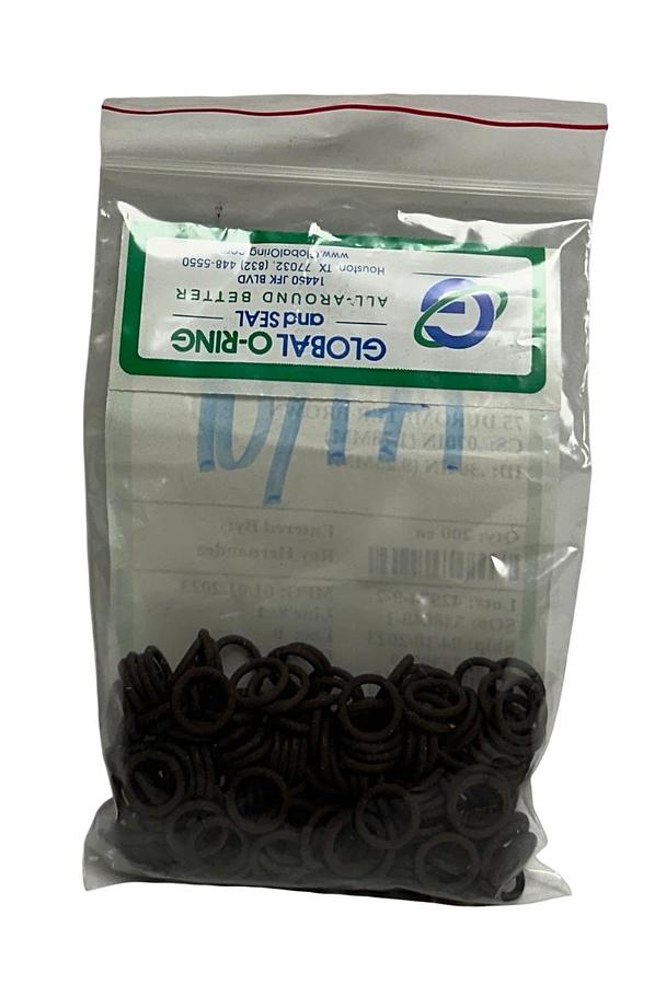 Used 200 GLOBAL O-RING AND SEAL BV75012 FKM O-RINGS 012 BROWN DUROMETER 75 NSMP