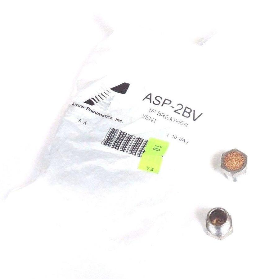 Used LOT OF 12 NEW ARROW ASP-2BV 1/4" NICKEL PLATED STEEL BREATHER VENTS ASP2BV